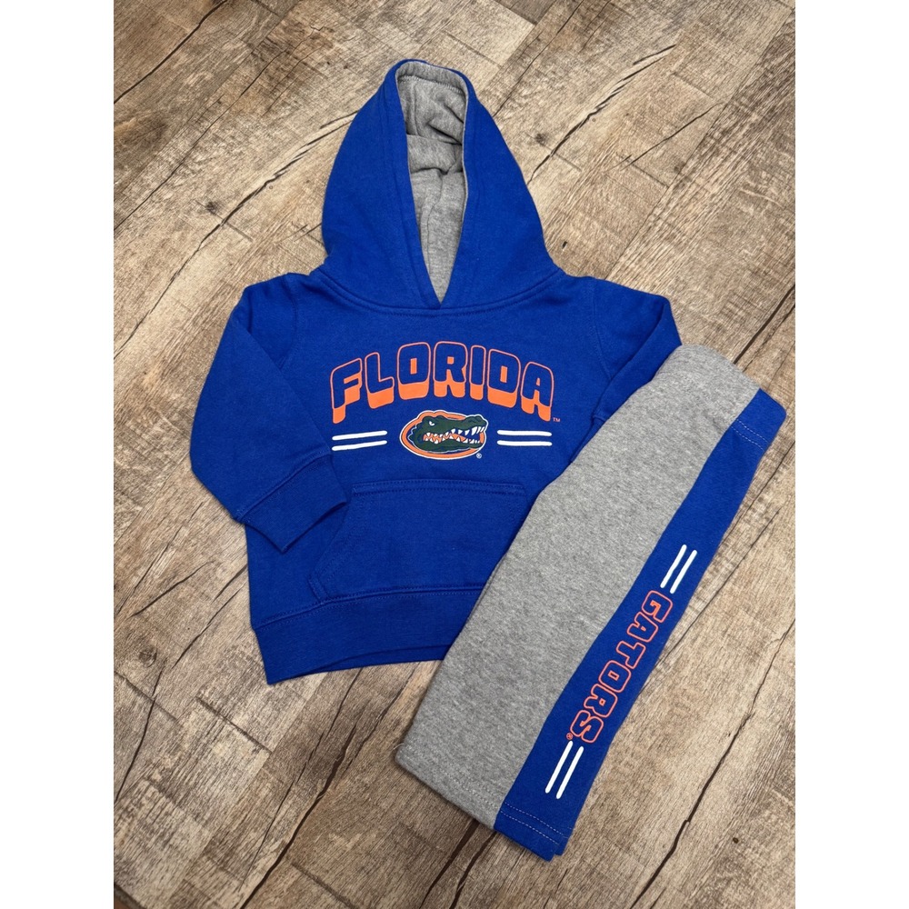 Colosseum Florida Gators Infant 3-6 Months Hoodie and Sweatpants Set Blue Gray